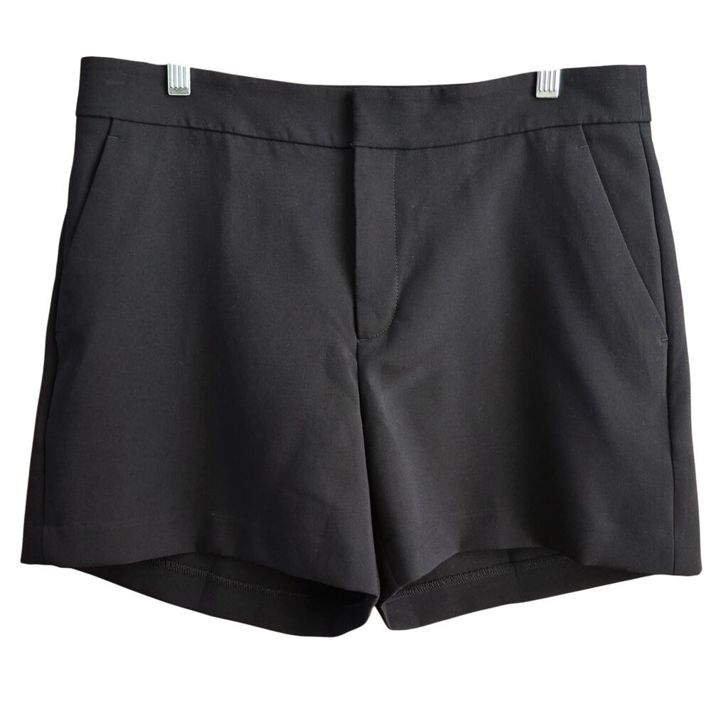 Banana Republic Womens Dress Shorts Black 12 Tailored Pockets Summer Vacation